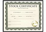 Stock Certificate